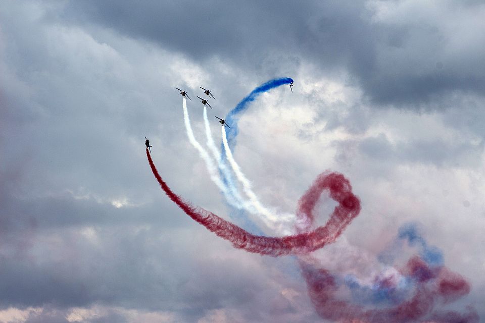 La Patrouille de France dans le ciel tallardien - Meeting aérien du 12/05/18