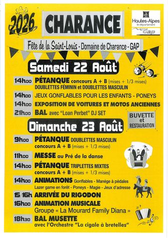 Affiche - © COMITE DES FETES DE CHARANCE