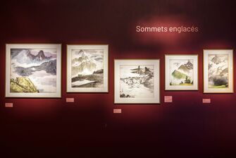 Visite de l’exposition « He Yifu. D’encre, d’eau et de montagne »_Gap - © Etienne MAURY Visite de l’exposition « He Yifu. D’encre, d’eau et de montagne »_Gap - © Etienne MAURY