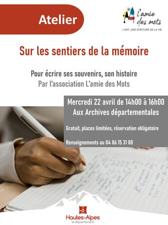 Amie des mots - © Archivesdépartementales05 Amie des mots - © Archivesdépartementales05