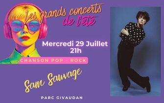 Les grands concerts de l'été - Sam Sauvage - Festival Eclat(s) d'été_Gap