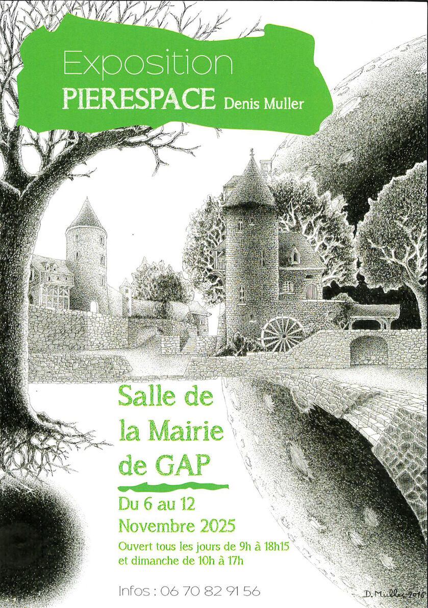 Exposition de l'artiste Denis Muller 'Pierespace'_Gap