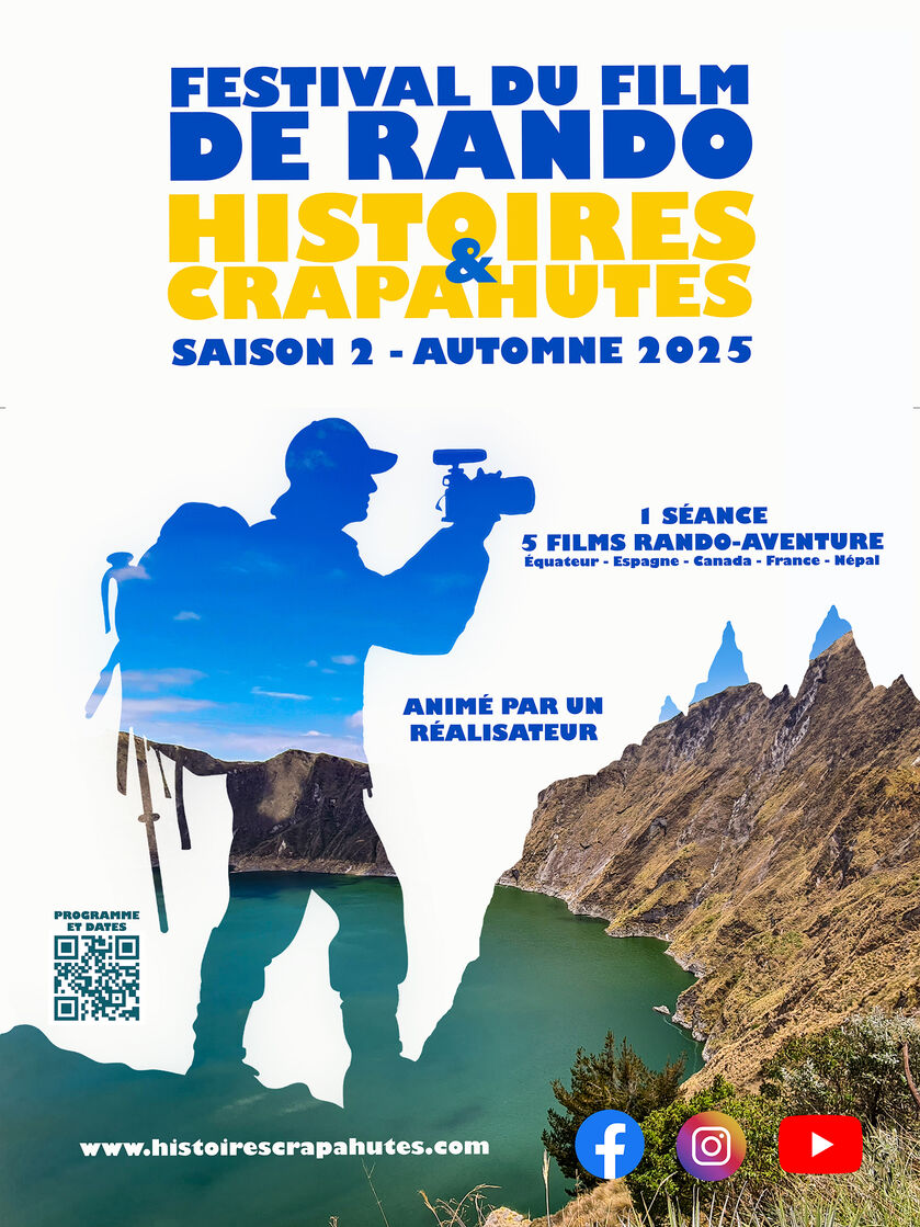 Affiche du festival du film de rando HISTOIRES & CRAPAHUTES - © Histoires & Crapahutes