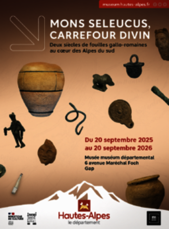 Affiche de l'exposition Mons Seleucus  - © Département des Hautes-Alpes 