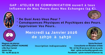 Atelier Communication  'Les Peurs'. - © ©Copyright 2026 Sylvie Rochard