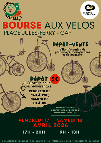 affiche bourse aux vélos - © Mobil'idées