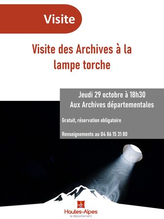 Lampe torche - © ArchivesDepartementales05 Lampe torche - © ArchivesDepartementales05