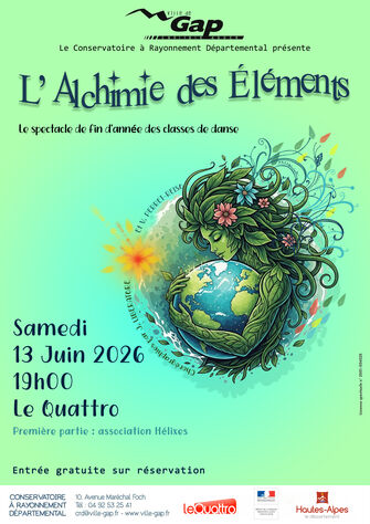 'L'ALCHIMIE DES ÉLÉMENTS' Spectacle de fin d'année des classes de danse du Conservatoire à Rayonnement Départemental_Gap 'L'ALCHIMIE DES ÉLÉMENTS' Spectacle de fin d'année des classes de danse du Conservatoire à Rayonnement Départemental_Gap