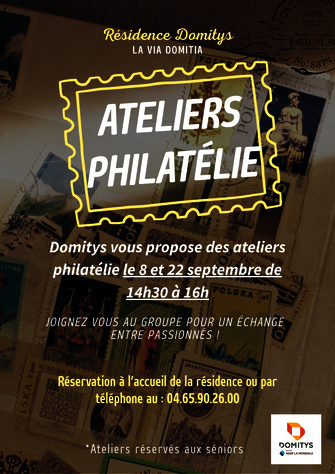 Affiche philatélie - © Domitys Affiche philatélie - © Domitys
