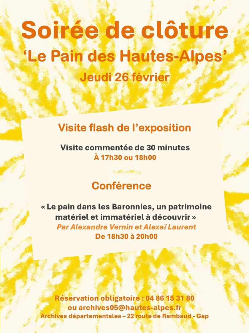 Soirée de cloture - © Archivesdepartementales05