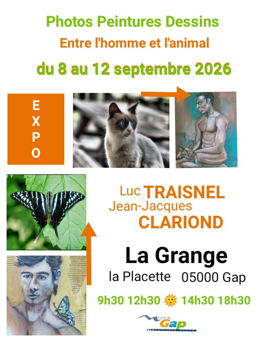 Exposition photos, peintures et dessins 'Entre l'homme et l'animal'_Gap