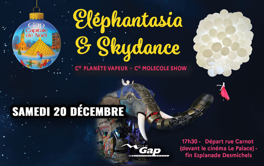 Parade Elephantasia et Skydance - Gap Capitale de Noël_Gap