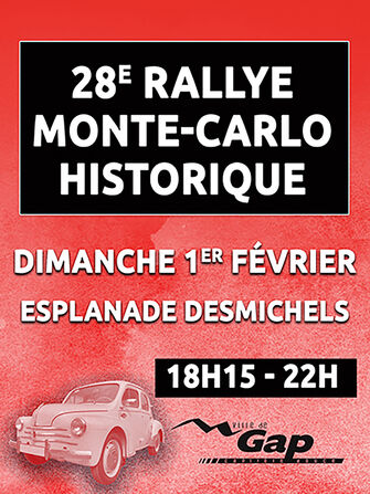 Rallye Monte-Carlo à Gap - © Ville de Gap Rallye Monte-Carlo à Gap - © Ville de Gap