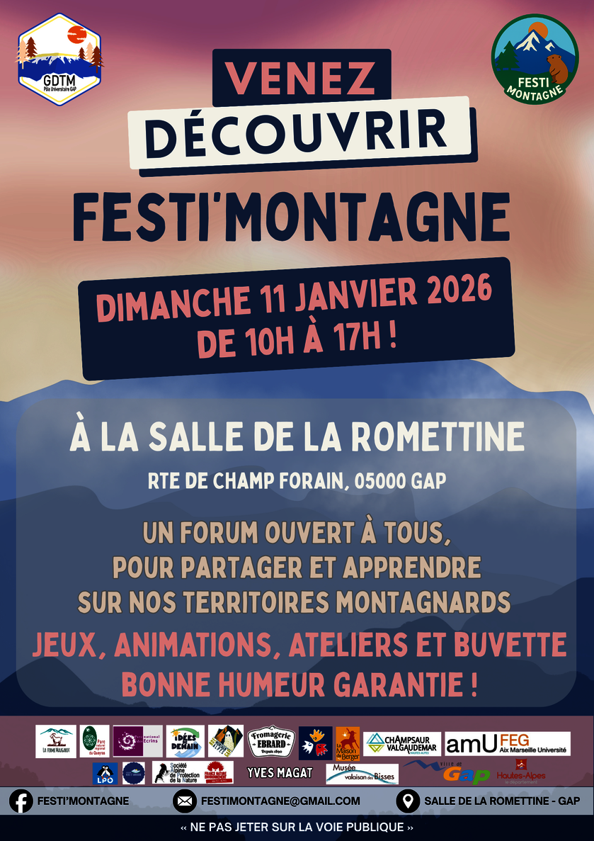 Affiche festi'montagne  - © festi'montagne