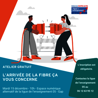 Atelier numérique - © ligue de l'enseignement 05