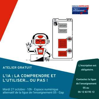 Atelier gratuit - © Ligue de l'enseignement 05
