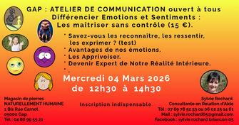 Atelier comm Emotions/Sentiments - © ©Copyright 2026 Sylvie Rochard Atelier comm Emotions/Sentiments - © ©Copyright 2026 Sylvie Rochard