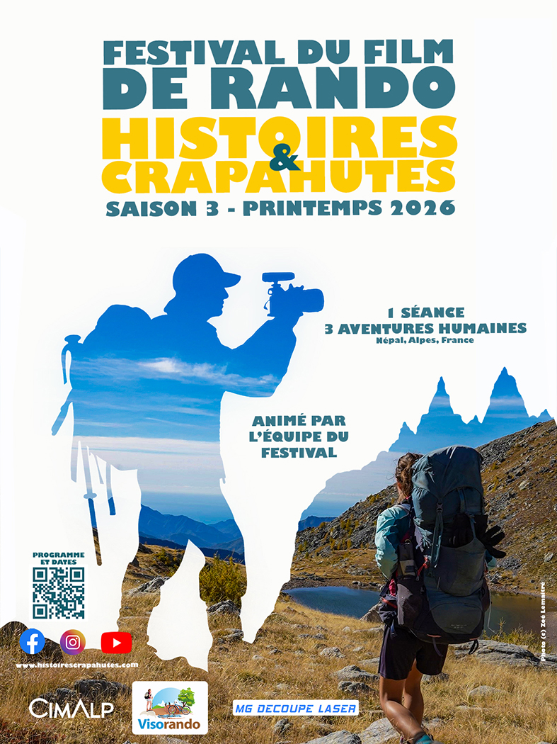 Affiche du festival du film de rando HISTOIRES & CRAPAHUTES - © Histoires & Crapahutes