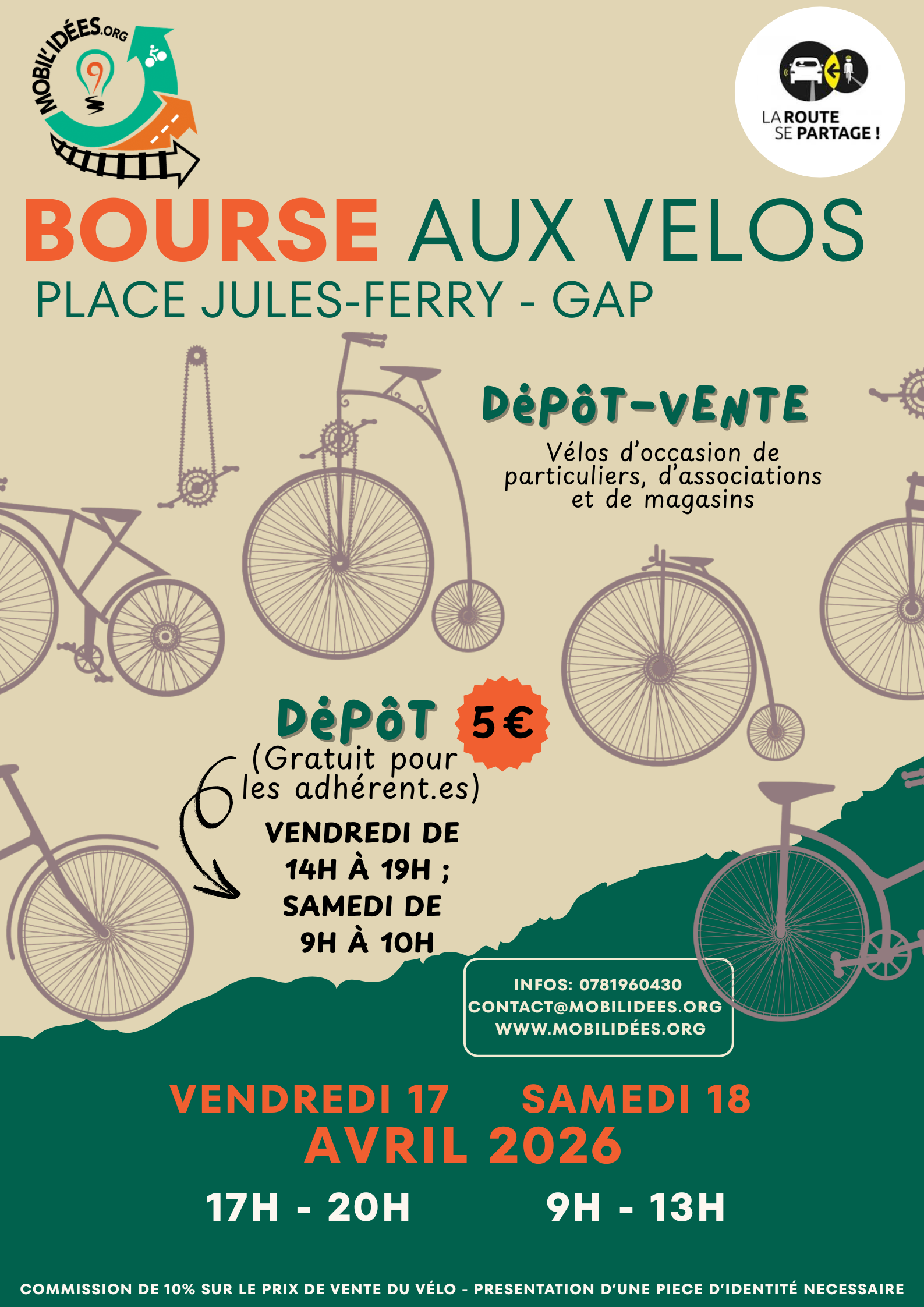 affiche bourse aux vélos - © Mobil'idées affiche bourse aux vélos - © Mobil'idées