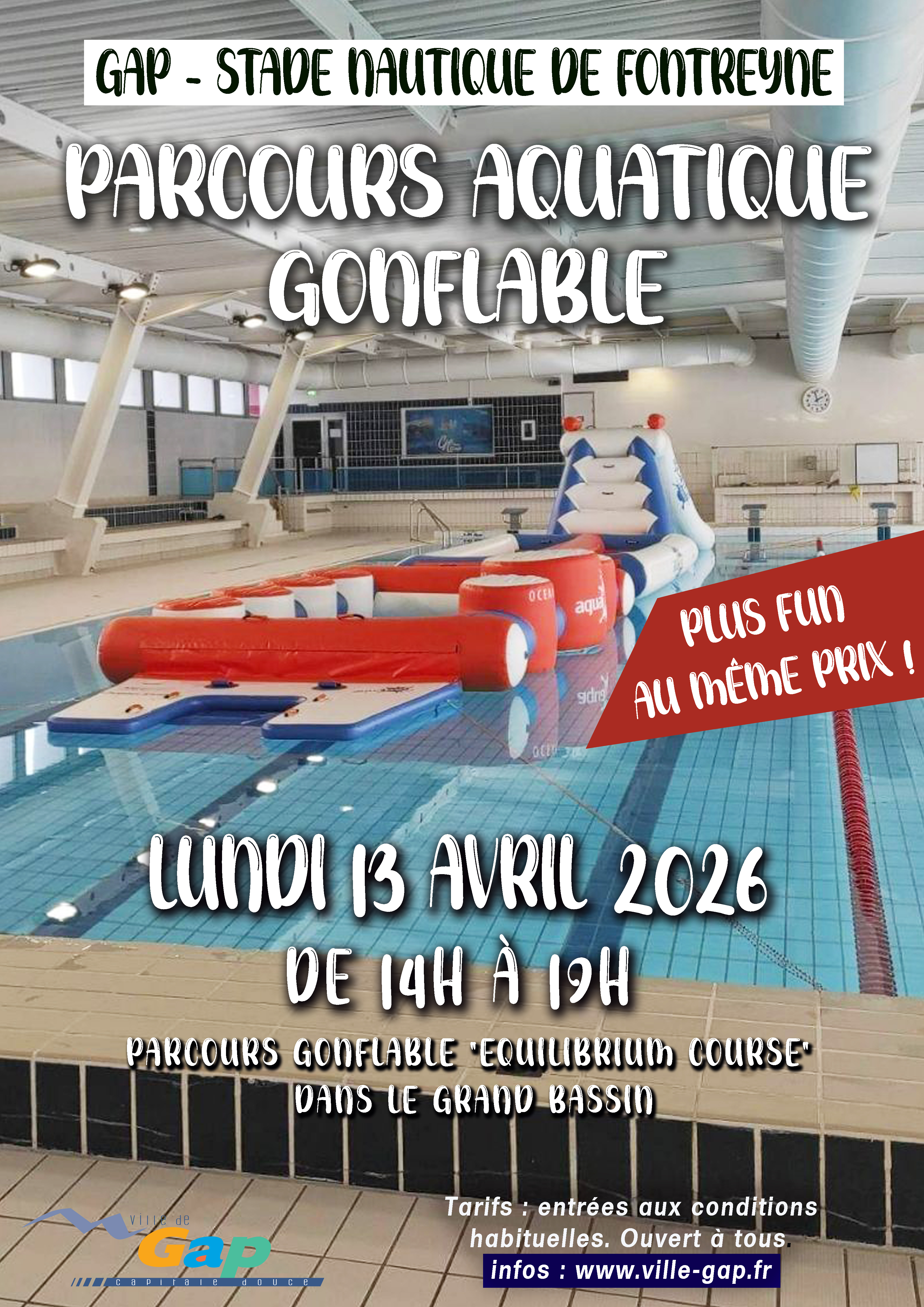 Parcours aquatique gonflable_Gap