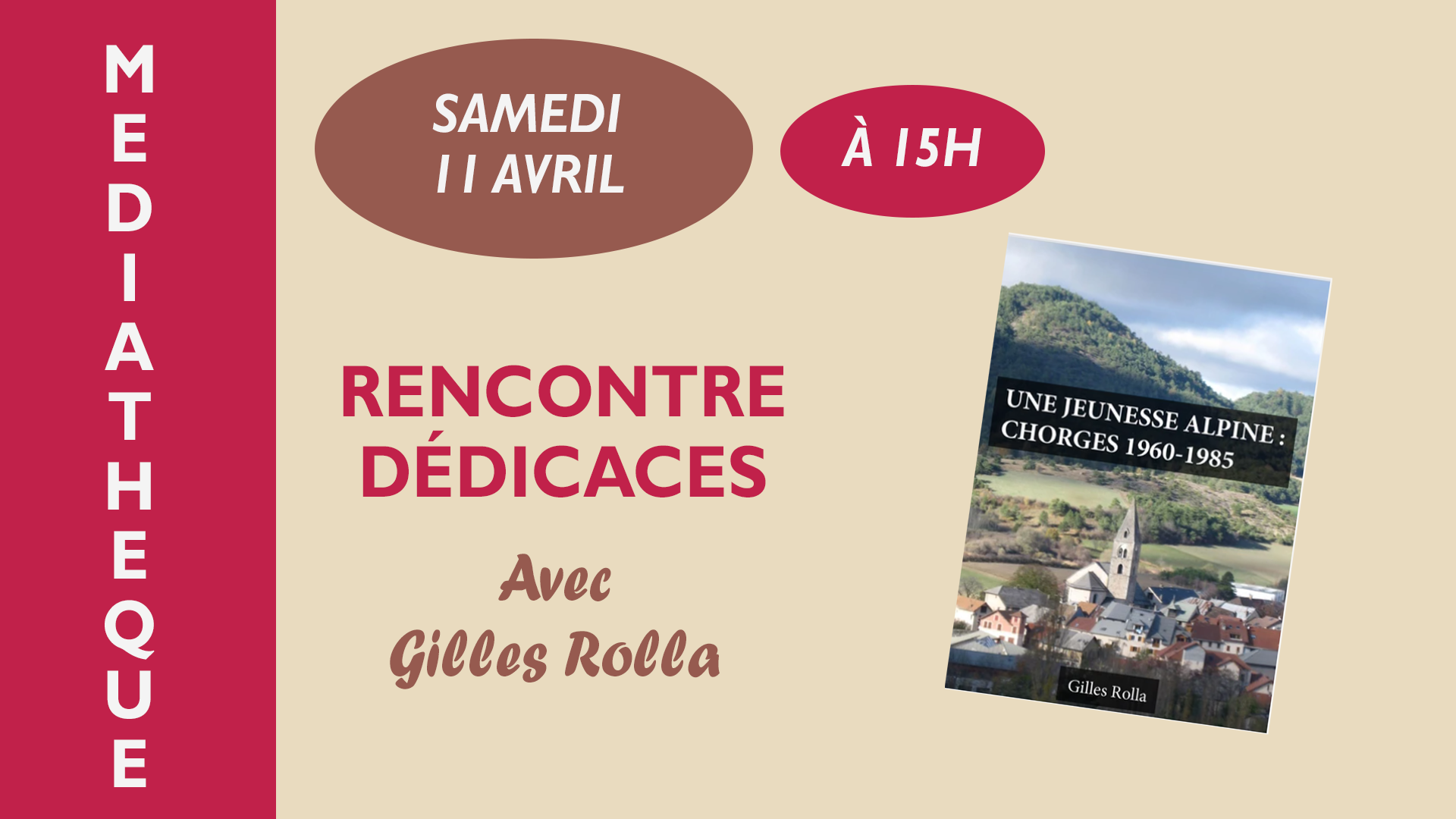 Présentation et dédicace de l'ouvrage 'Une jeunesse alpine en pays caturige' de Gilles Rolla_Gap - © Gilles Rolla, Une jeunesse alpine en pays caturige